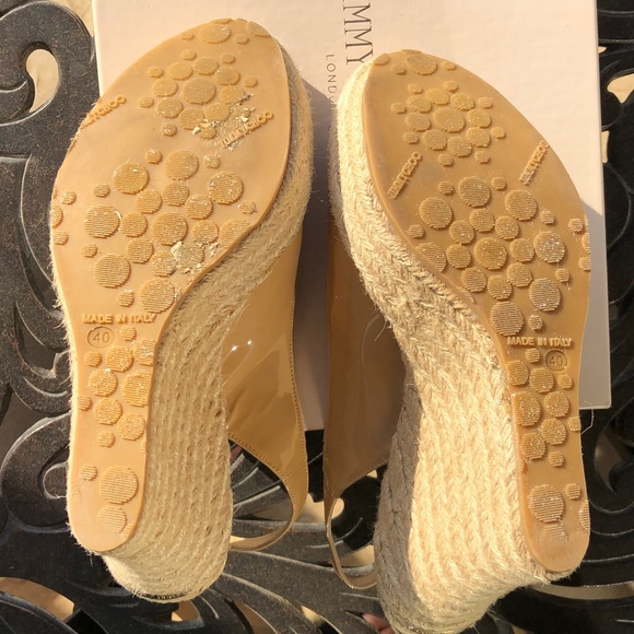 Jimmy Choo Polar Patent Espadrille Wedge - Picture 4 of 9